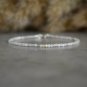 Rainbow Moonstone Round 2mm Faceted beads adjustable stacking bracelet | STK-5191