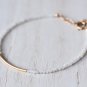 Rainbow Moonstone Round 2mm Faceted beads adjustable stacking bracelet | STK-5239