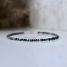 African Turquoise Round 2.5mm Smooth beads adjustable stacking bracelet | STK-0032