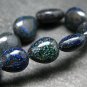 Black Matrix Opal Oval 8-14mm Smooth beads adjustable stacking bracelet | STK-1077