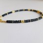 Blue Sapphire Rondelle 3.5mm Faceted beads adjustable stacking bracelet | STK-1646