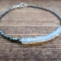 Ethiopian Opal Rondelle 3.5mm Smooth beads adjustable stacking bracelet | STK-2623