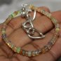 Ethiopian Opal Rondelle 2-3mm Smooth beads adjustable stacking bracelet | STK-2686