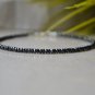 Hematite Round & Rondelle 2mm Smooth beads adjustable stacking bracelet | STK-3513