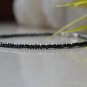 Hematite Round & Rondelle 2mm Smooth beads adjustable stacking bracelet | STK-3513