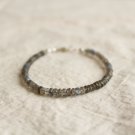 Labradorite Rondelle 3-3.5mm Faceted beads adjustable stacking bracelet | STK-3855