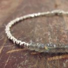 Labradorite Rondelle 3.5-4mm Faceted beads adjustable stacking bracelet | STK-3897