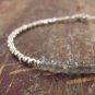 Labradorite Rondelle 3.5-4mm Faceted beads adjustable stacking bracelet | STK-3897