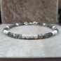 Labradorite Rondelle 3.5-4mm Faceted beads adjustable stacking bracelet | STK-3917