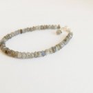 Labradorite Rondelle 3-3.5mm Faceted beads adjustable stacking bracelet | STK-3931