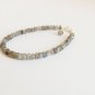 Labradorite Rondelle 3-3.5mm Faceted beads adjustable stacking bracelet | STK-3931