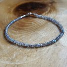Labradorite Rondelle 2.5-3mm Faceted beads adjustable stacking bracelet | STK-4013