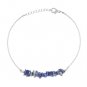 Lapis Lazuli Uncut Chips 3-5mm Rough beads adjustable stacking bracelet | STK-4163