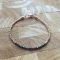 Mystic Hematite Rondelle 3mm Faceted beads adjustable stacking bracelet | STK-4944