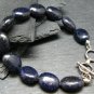 Black Matrix Opal Oval 10-14mm Smooth beads adjustable stacking bracelet | STK-1076