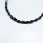 Black Spinel Drop 3X4.5-3X5mm Faceted beads adjustable stacking bracelet | STK-1253