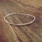 Fresh Water Pearl Rondelle 3mm Smooth beads adjustable stacking bracelet | STK-2911