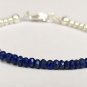 Lapis Lazuli Rondelle 3-3.5mm Faceted beads adjustable stacking bracelet | STK-4206
