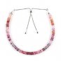 Multi Spinel Rondelle 3-3.5mm Faceted beads adjustable stacking bracelet | STK-4845