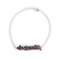 Smoky Quartz Uncut Chips 3-5mm Smooth beads adjustable stacking bracelet | STK-5459