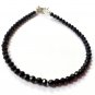 Black Tourmaline Round 3-3.5mm Faceted beads adjustable stacking bracelet | STK-1466