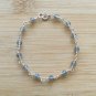 Blue Fire Labradorite Round 4mm Smooth beads adjustable stacking bracelet | STK-1579