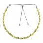 Demantoid Garnet Round 2.5-3mm Faceted beads adjustable stacking bracelet | STK-2374