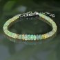 Ethiopian Opal Rondelle 4-4.5mm Smooth beads adjustable stacking bracelet | STK-2667