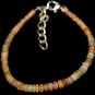 Ethiopian Opal Rondelle 2.5-3mm Smooth beads adjustable stacking bracelet | STK-2708
