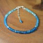 Multi Apatite Rondelle 2-3.5mm Faceted beads adjustable stacking bracelet | STK-4701