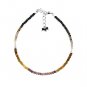 Multi Tourmaline Round 2-2.5mm Faceted beads adjustable stacking bracelet | STK-4873