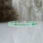 Chrysoprase Chalcedony Round 3mm Smooth beads adjustable stacking bracelet | STK-2093