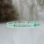 Chrysoprase Chalcedony Round 3mm Smooth beads adjustable stacking bracelet | STK-2093