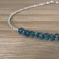 London Blue Topaz Rondelle 3.5mm Faceted beads adjustable stacking bracelet | STK-4485