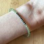 Pyrite & Green Apatite Round 3mm Faceted beads adjustable stacking bracelet | STK-5168