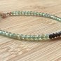 Pyrite & Green Apatite Round 3mm Faceted beads adjustable stacking bracelet | STK-5168