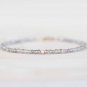 Champagne Zircon Rondelle 2.5-3mm Faceted beads adjustable stacking bracelet | STK-1966