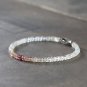 Multi Spinel & Topaz Rondelle 3mm Faceted beads adjustable stacking bracelet | STK-4861
