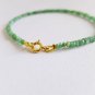 Colombian Emerald Rondelle 2.5-3mm Faceted beads adjustable stacking bracelet | STK-2313