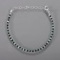 Emerald & Black Spinel Round 2-3mm Faceted beads adjustable stacking bracelet | STK-2535