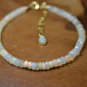 Ethiopian Welo Opal Rondelle 3-4mm Faceted beads adjustable stacking bracelet | STK-2779