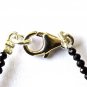 Black Rutile & Black Spinel Mix 2-7x7mm Mix beads adjustable stacking bracelet | STK-1207