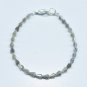 Coated Labradorite Drop 3X4.5-3X5mm Faceted beads adjustable stacking bracelet | STK-2305