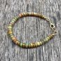 Ethiopian Welo Fire Opal Round 3-4mm Smooth beads adjustable stacking bracelet | STK-2778