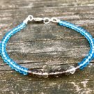 Apatite & Smoky Quartz Rondelle