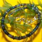 Black Ethiopian Opal Rondelle 2.5-4mm Smooth beads adjustable stacking bracelet | STK-1050