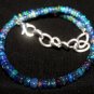 Black Ethiopian Opal Rondelle 3-4.5mm Smooth beads adjustable stacking bracelet | STK-1052