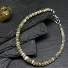 Chrysoberyl Cats Eye Rondelle 3-4.5mm Smooth beads adjustable stacking bracelet | STK-2020