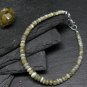 Chrysoberyl Cats Eye Rondelle 3-4.5mm Smooth beads adjustable stacking bracelet | STK-2020
