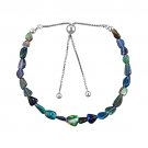 Ethiopian Black Opal Tumble 5x3-7x8mm Smooth beads adjustable stacking bracelet | STK-2578